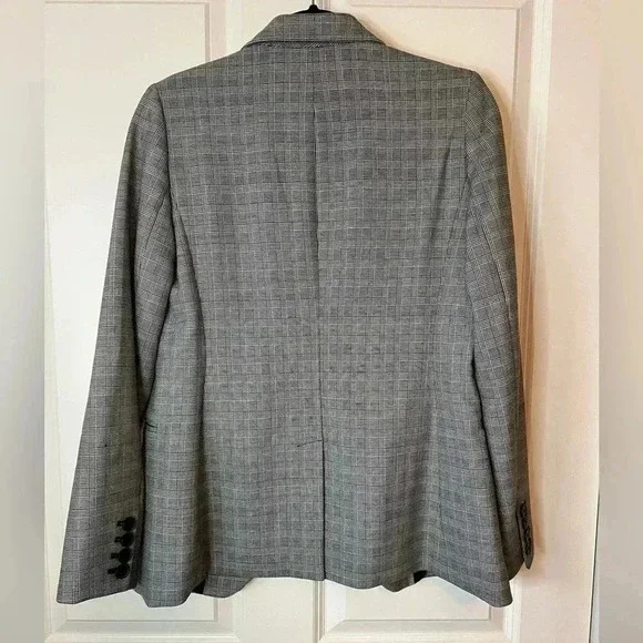 Gap Glen Plaid Black Blazer - Picture 3 of 11